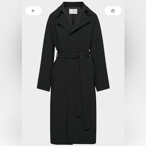 Aritzia Black Splendor Trench